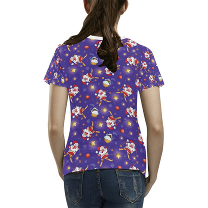 Ski Print Design LKS308 Women's  T-shirt
