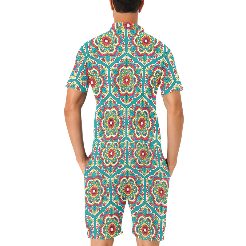 Mandala Pattern Print Design 03 Men's Romper