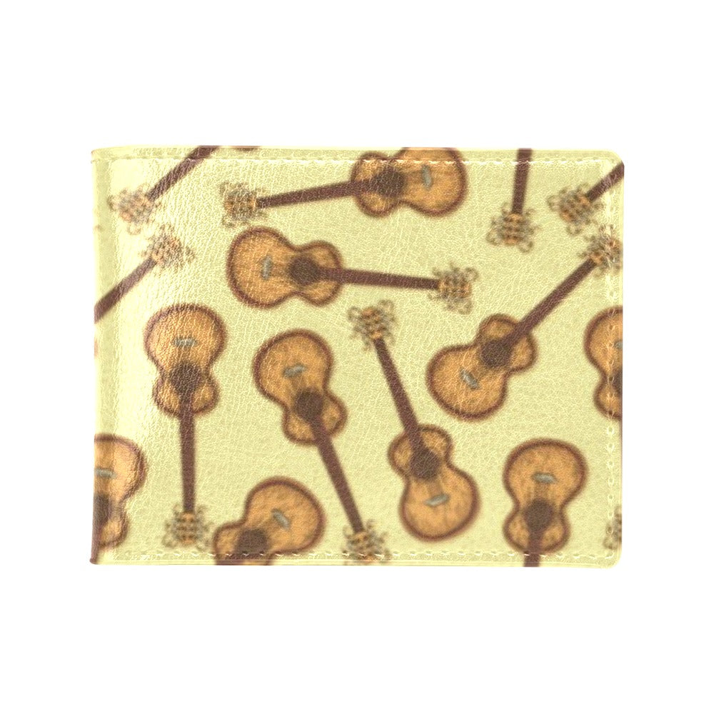 Acoustic Guitar Print Design LKS402 Men's ID Card Wallet