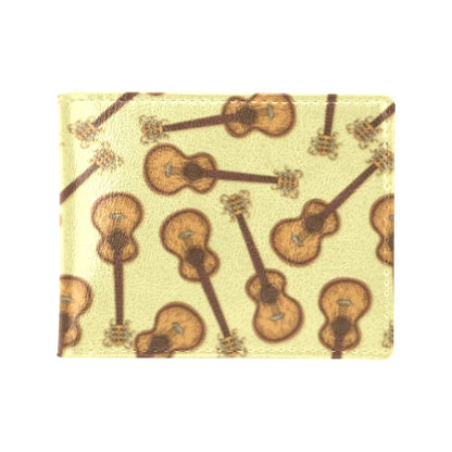 Acoustic Guitar Print Design LKS402 Men's ID Card Wallet