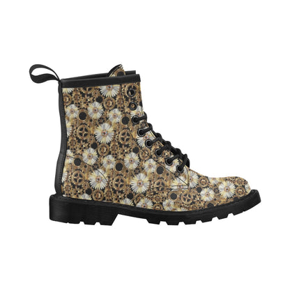 Steampunk Print Design LKS305 Women's Boots