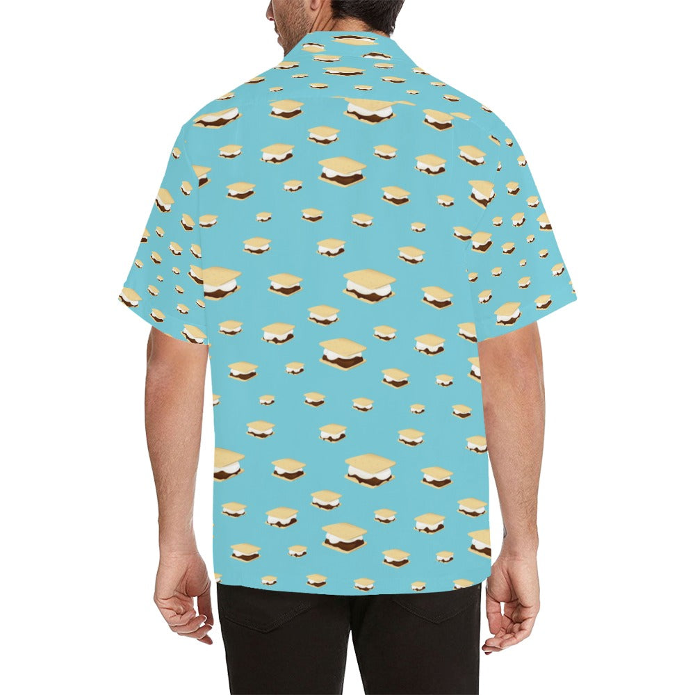 S_Mores Print Design LKS302 Men's Hawaiian Shirt