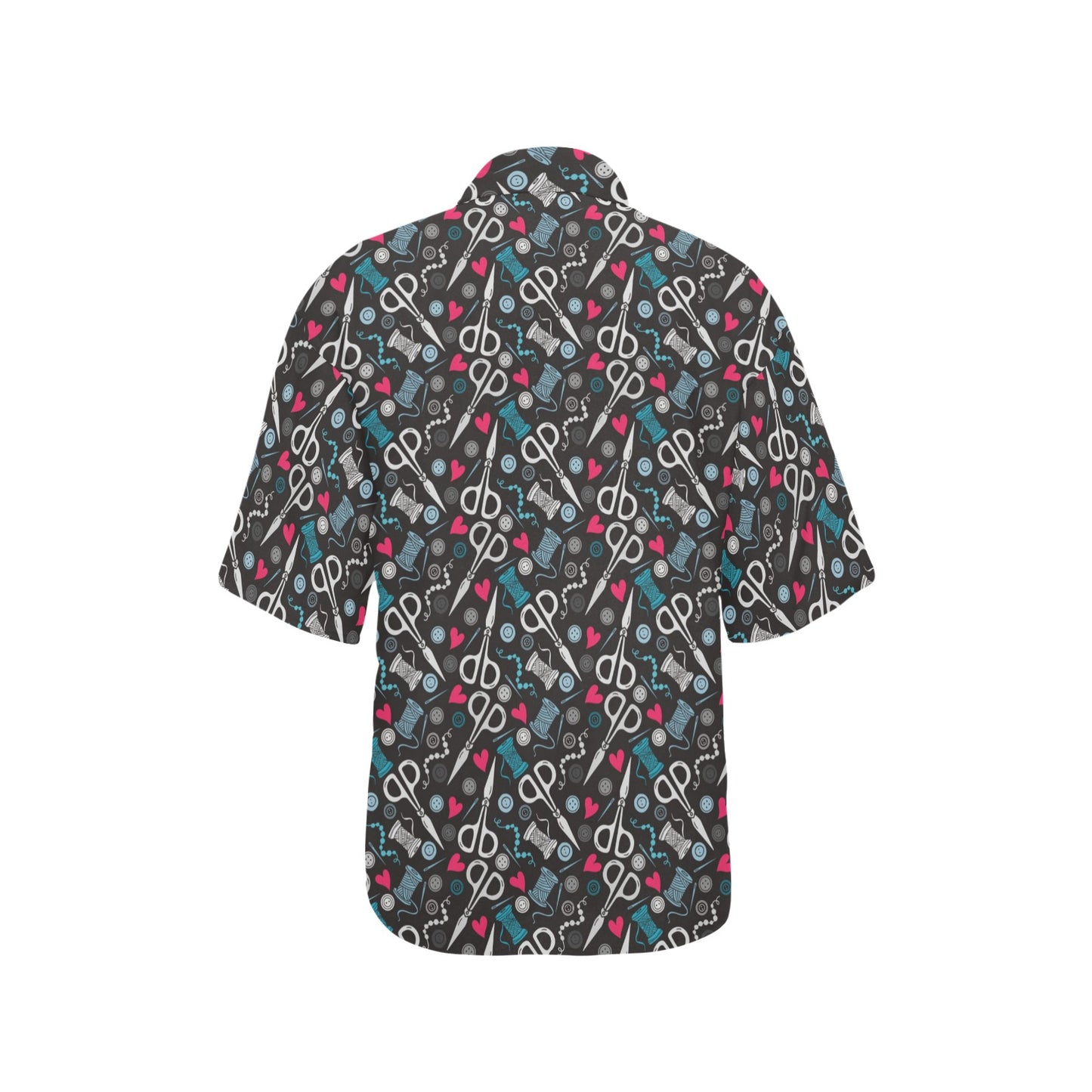 Sewing Equipment Print Design LKS305 Women's Hawaiian Shirt