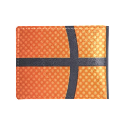 Basketball Texture Print Pattern Men's ID Card Wallet