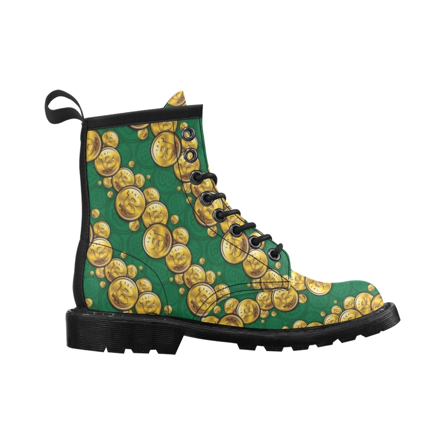Bitcoin Pattern Print Design DO02 Women's Boots