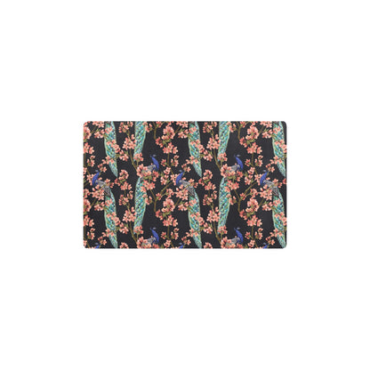 Peacock Pattern Print Design A01 Kitchen Mat