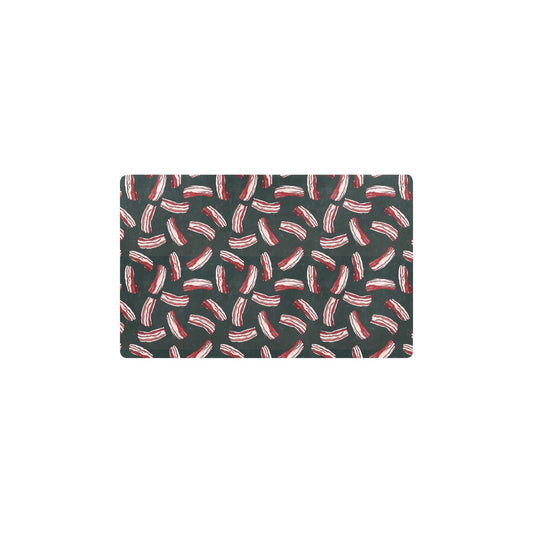 Bacon Pattern Print Design 02 Kitchen Mat
