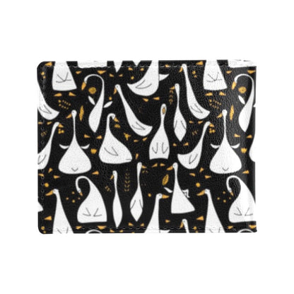 Goose Print Design LKS401 Men's ID Card Wallet