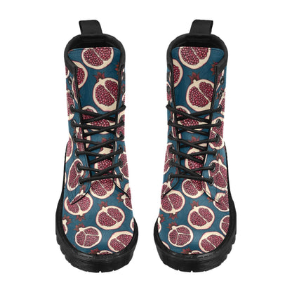 Pomegranate Pattern Print Design PG02 Women's Boots