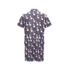 Llama with Candy Cane Themed Print Men's Romper