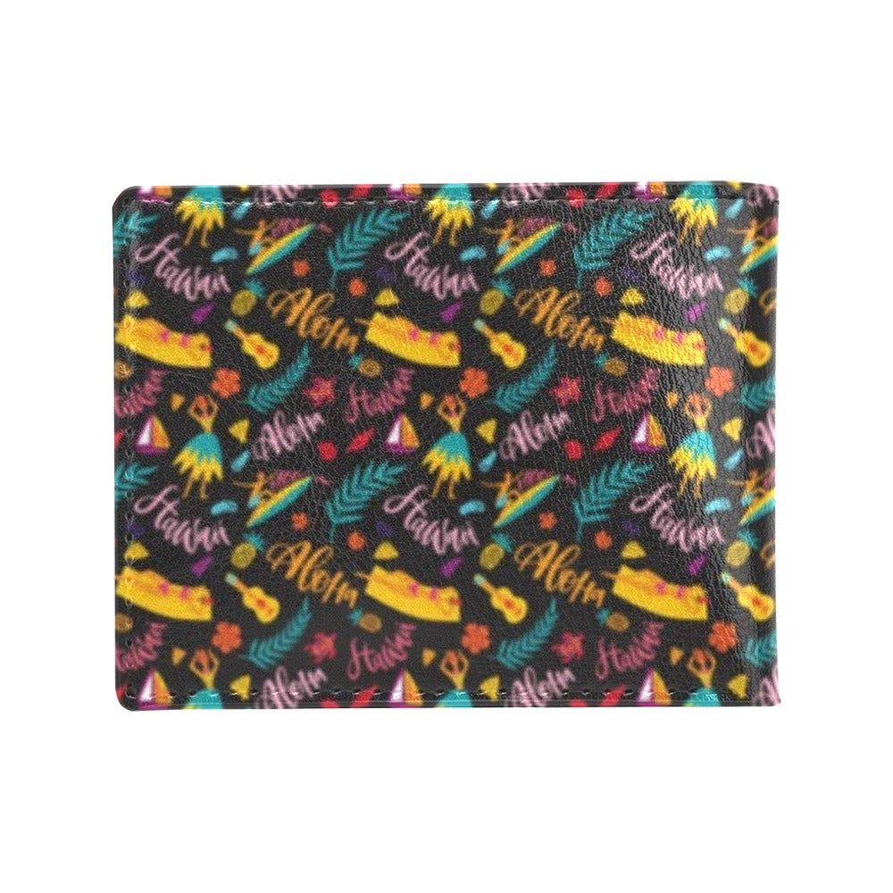 Aloha Hawaii Summer Design Themed Print Men's ID Card Wallet