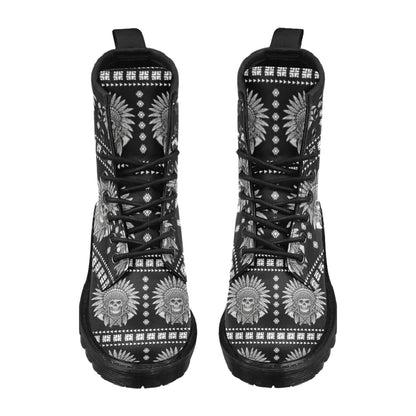 Native American Indian Skull Women's Boots