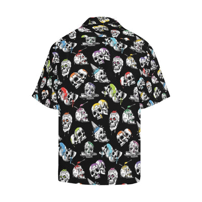 Skull Print Design LKS3013 Men's Hawaiian Shirt