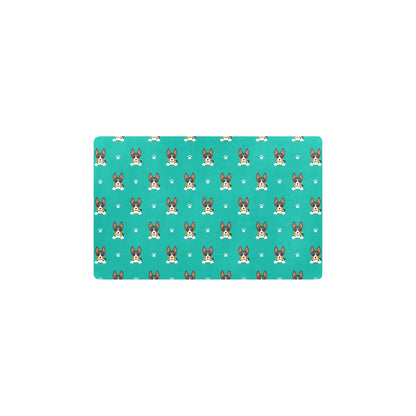 Basenji Pattern Print Design 03 Kitchen Mat