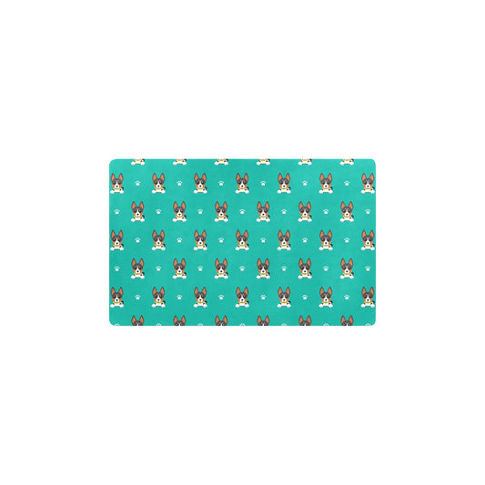 Basenji Pattern Print Design 03 Kitchen Mat