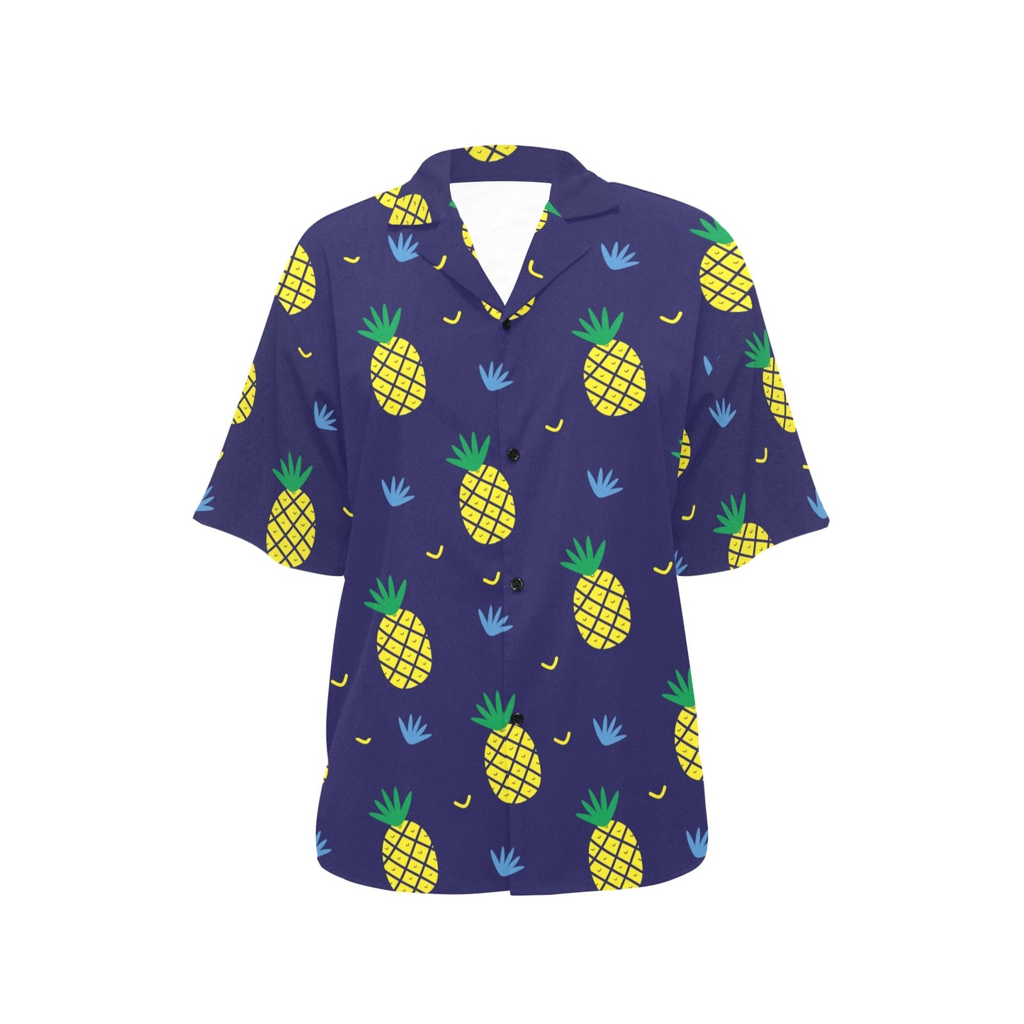 Pineapple Pattern Print Design A01 Women's Hawaiian Shirt