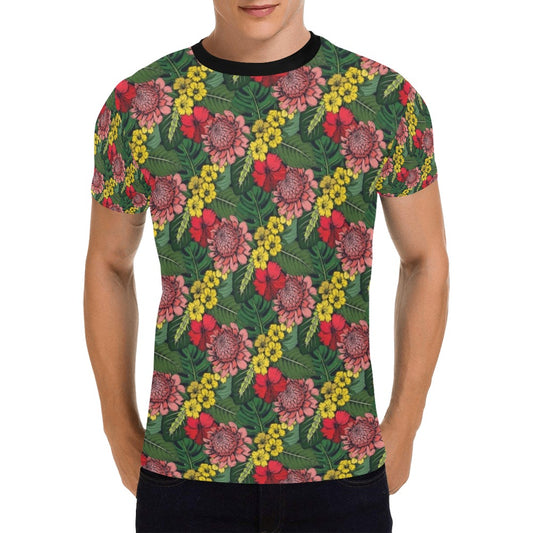 Summer Floral Print Design LKS305 Men's All Over Print T-shirt