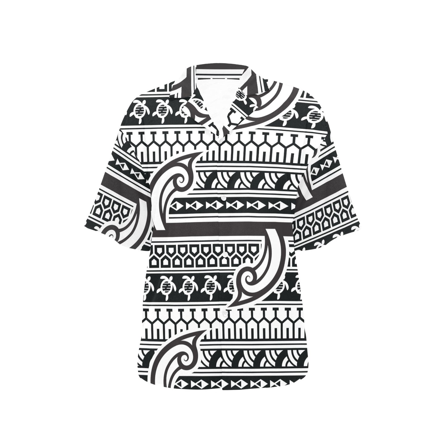 Samoan Style Print Design LKS305 Women's Hawaiian Shirt