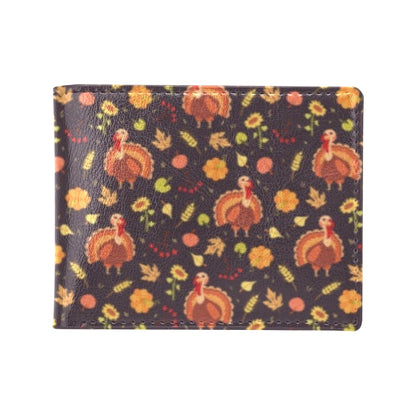 Thanksgiving Print Design LKS305 Men's ID Card Wallet
