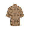 Moose Pattern Print Design 03 Women's Hawaiian Shirt