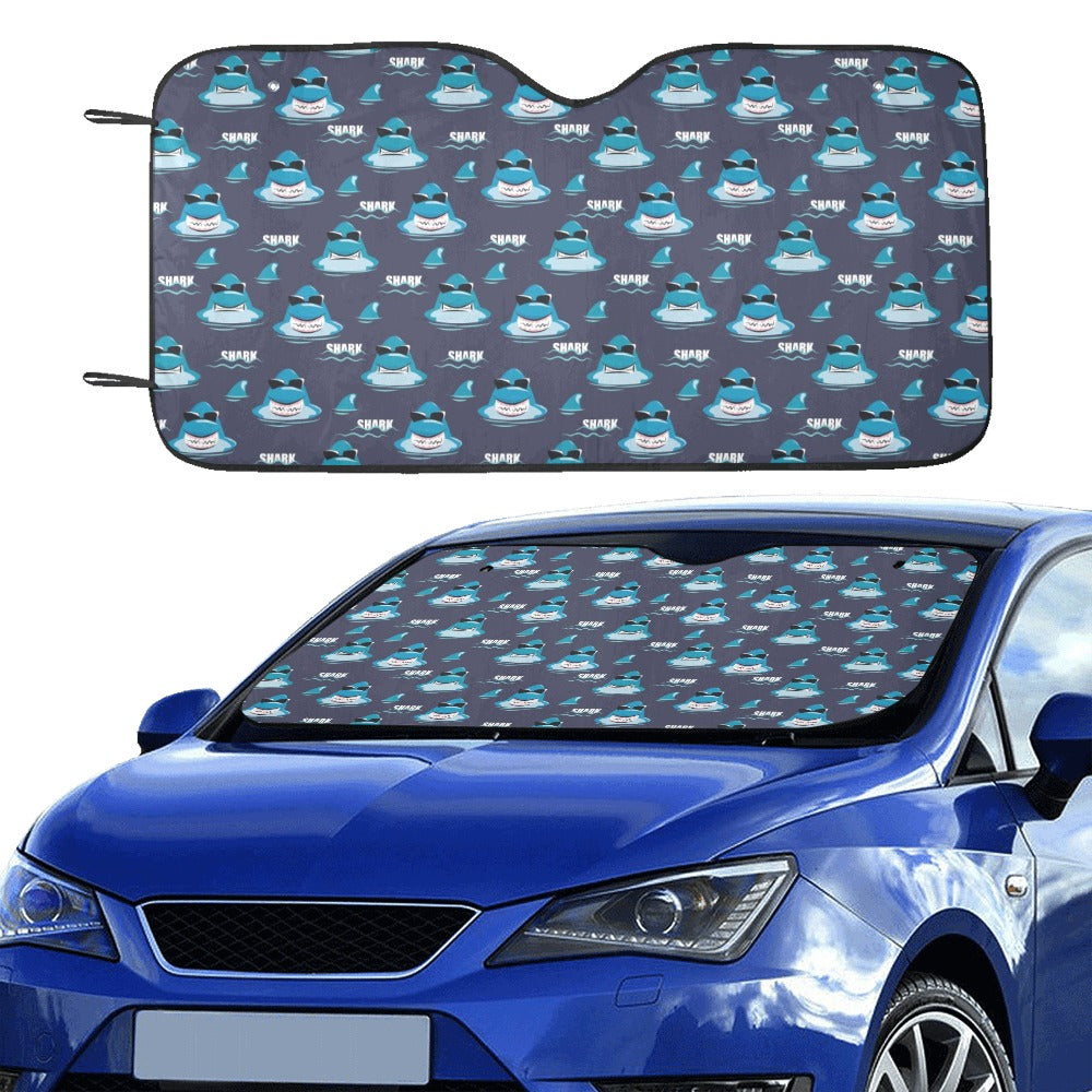 Shark Print Design LKS309 Car front Windshield Sun Shade