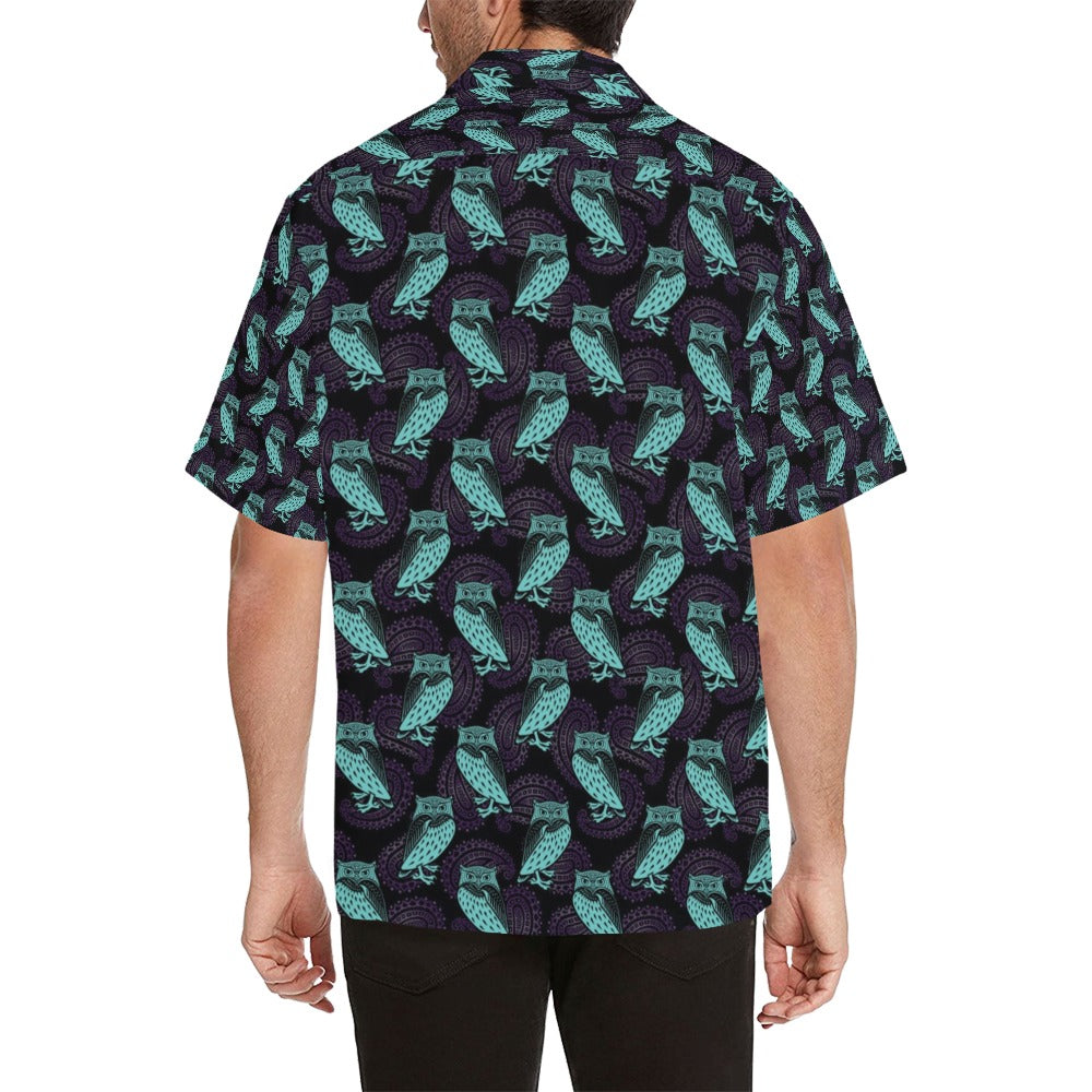 Tribal Pattern Print Design LKS3010 Men's Hawaiian Shirt