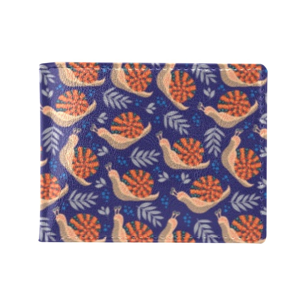 Snail Print Design LKS401 Men's ID Card Wallet