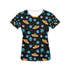 UFO Alien Print Design LKS306 Women's  T-shirt