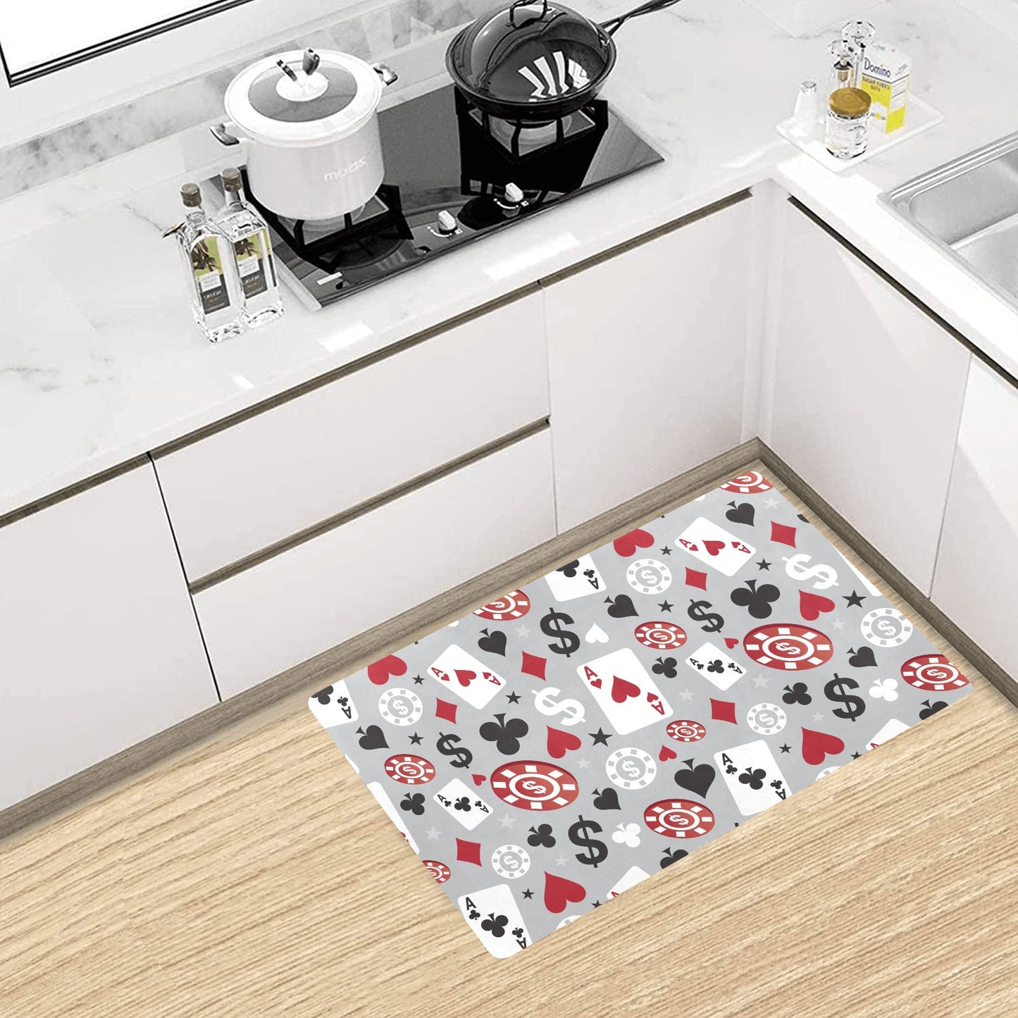 Casino Pattern Print Design 01 Kitchen Mat