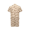 Giraffe Pattern Design Print Men's Romper