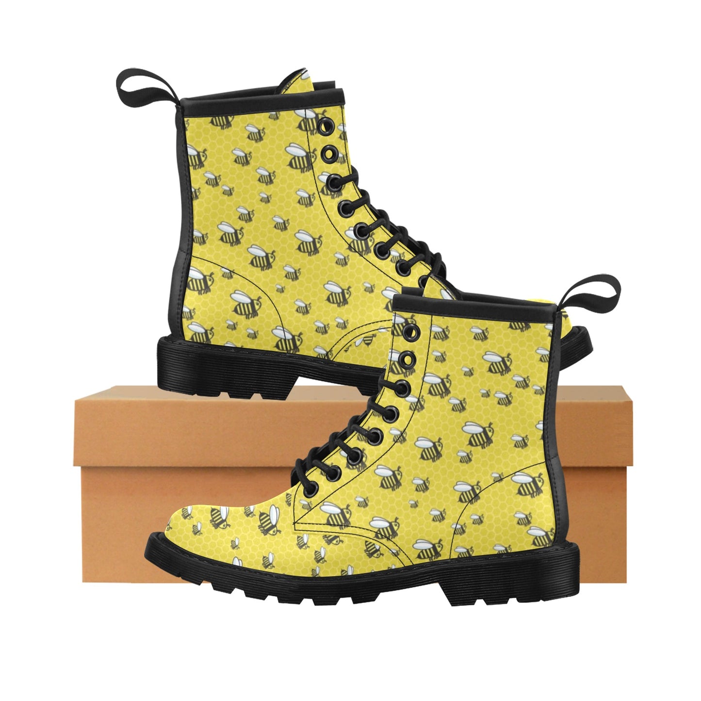 Bee Cute Print Design LKS308 Women's Boots