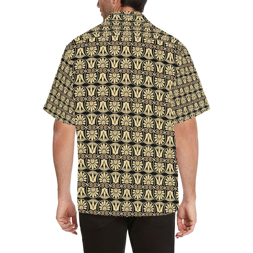 Ancient Greek Print Design LKS3014 Men's Hawaiian Shirt
