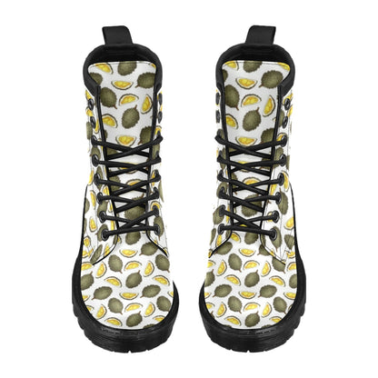 Durian Pattern Print Design DR03 Women's Boots