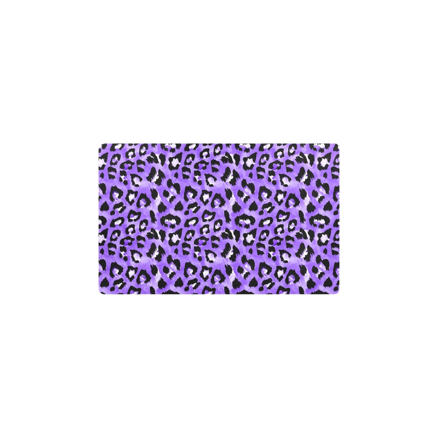 Leopard Purple Skin Print Kitchen Mat