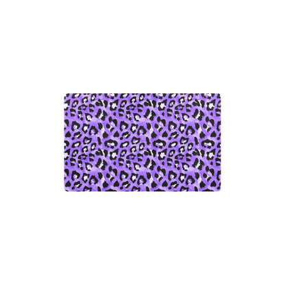 Leopard Purple Skin Print Kitchen Mat