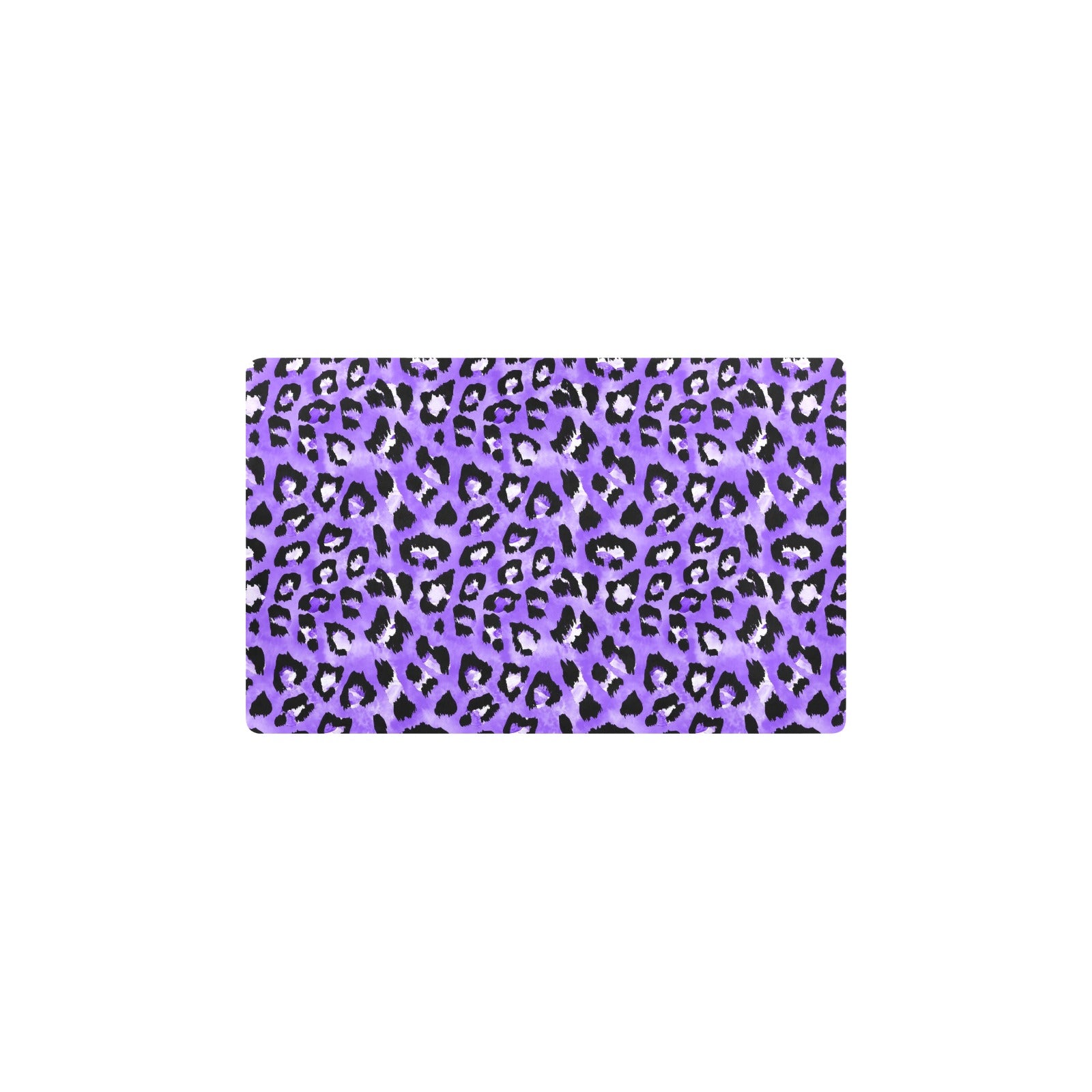 Leopard Purple Skin Print Kitchen Mat
