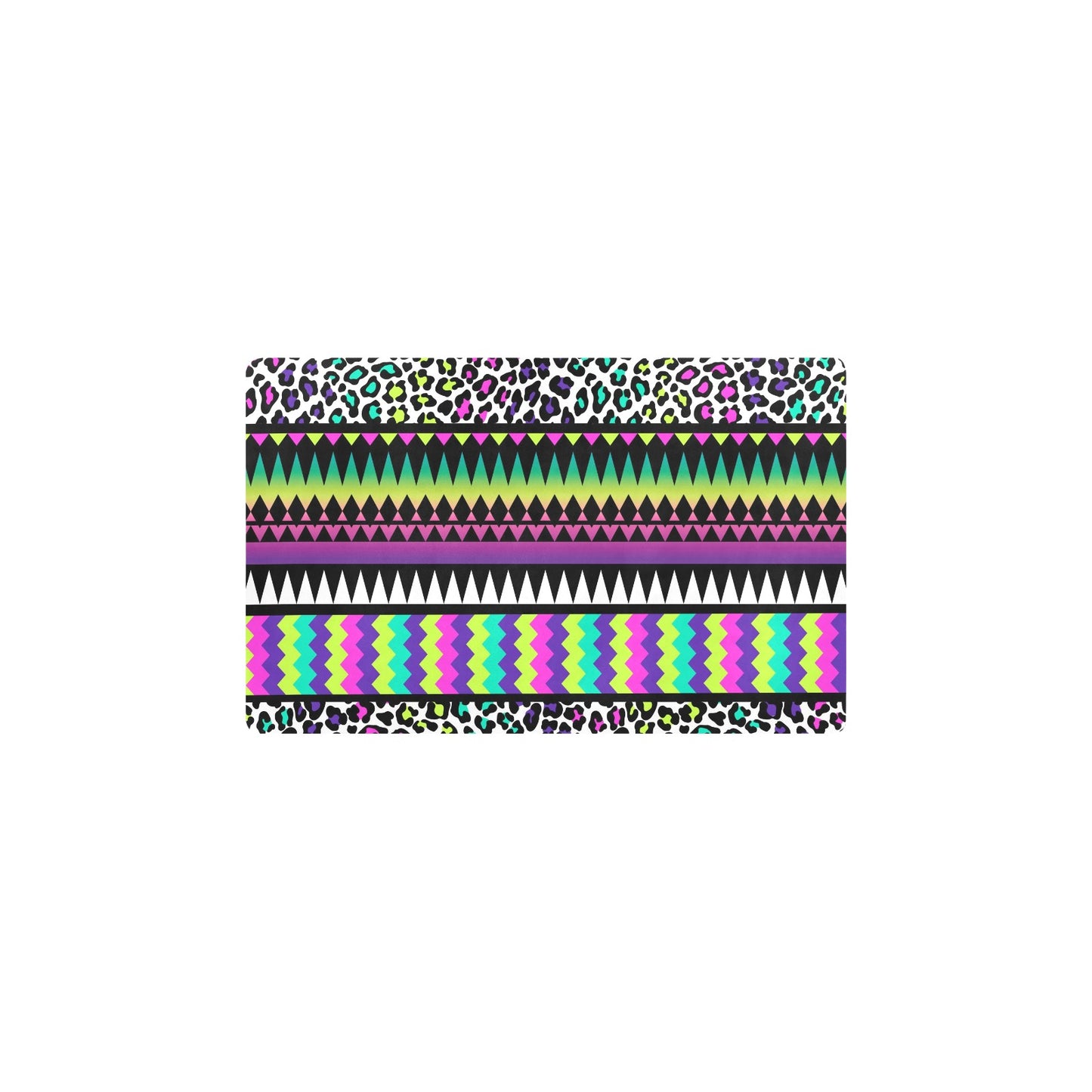 Animal Skin Aztec Rainbow Kitchen Mat