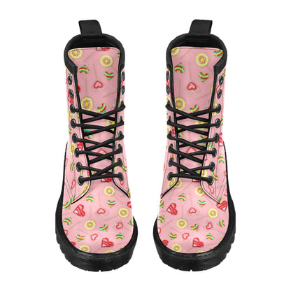 Lollipop Pattern Print Design LL05 Women's Boots