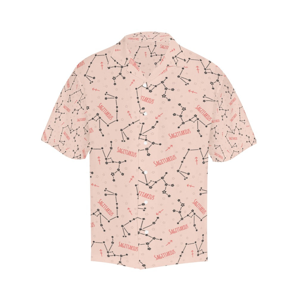 Sagittarius Star Print Design LKS302 Men's Hawaiian Shirt