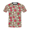 Skull Bone Rose Print Design LKS303 Men's All Over Print T-shirt