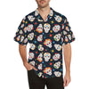 Sugar Skull Print Design LKS305 Men's Hawaiian Shirt