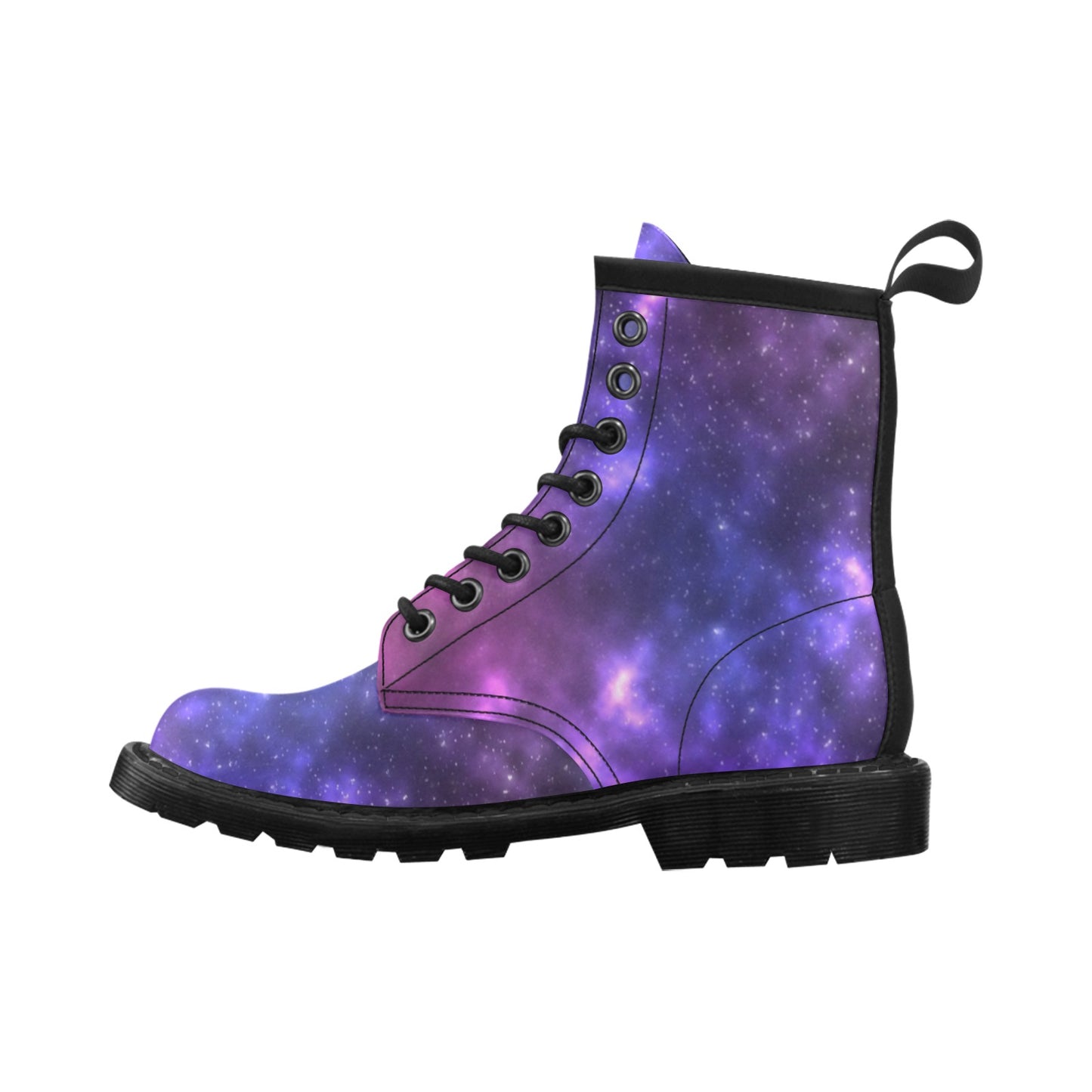 Celestial Purple Blue Galaxy Women's Boots