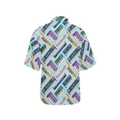 Synthesizer Pattern Print Design 02 Women's Hawaiian Shirt