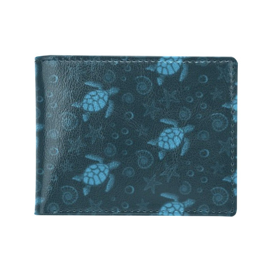 Sea Turtle Print Design LKS308 Men's ID Card Wallet