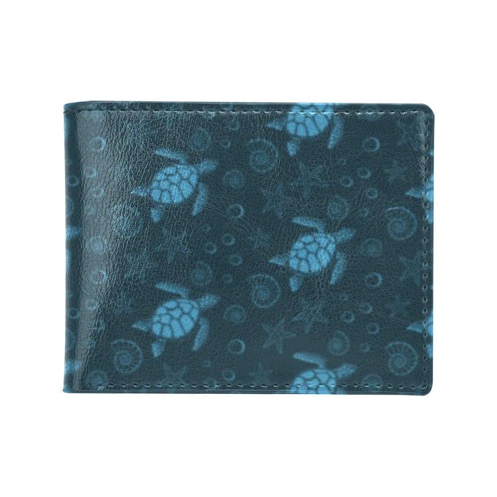 Sea Turtle Print Design LKS308 Men's ID Card Wallet