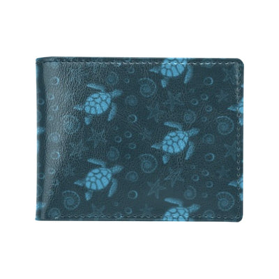 Sea Turtle Print Design LKS308 Men's ID Card Wallet