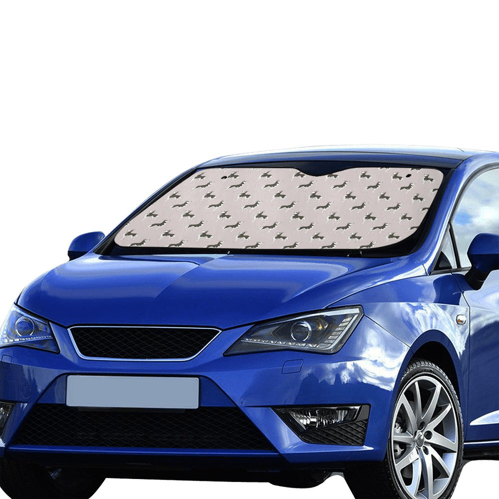 Siberian Huskies Print Design LKS301 Car front Windshield Sun Shade