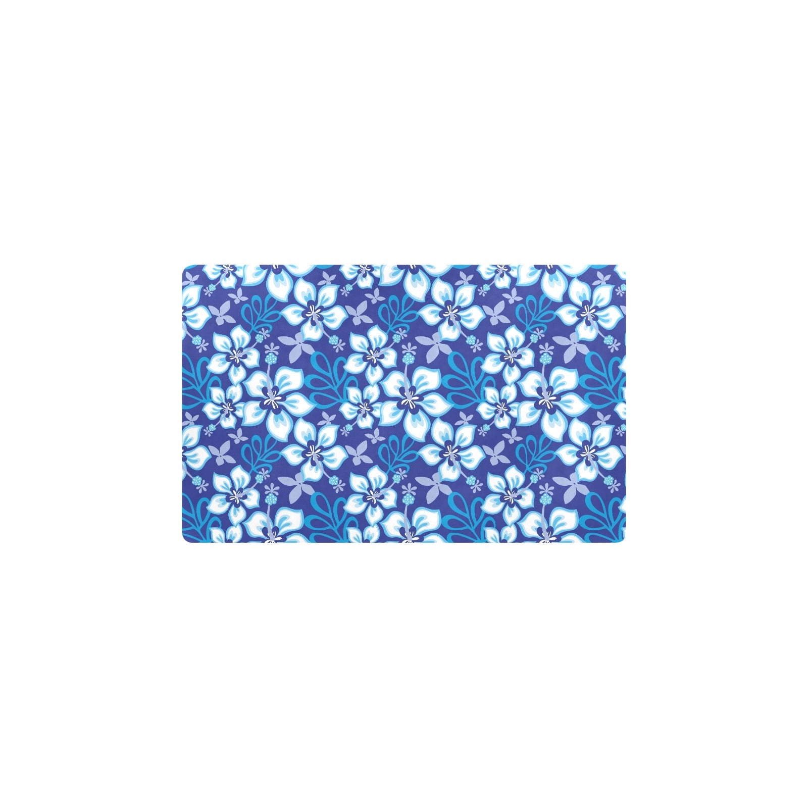 Hibiscus Pattern Print Design HB04 Kitchen Mat