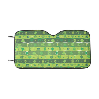 Shamrock Print Design LKS303 Car front Windshield Sun Shade
