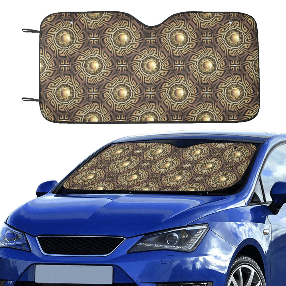 Ancient Greek Print Design LKS3012 Car front Windshield Sun Shade